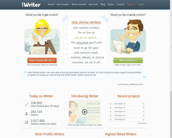 tips for iwriter